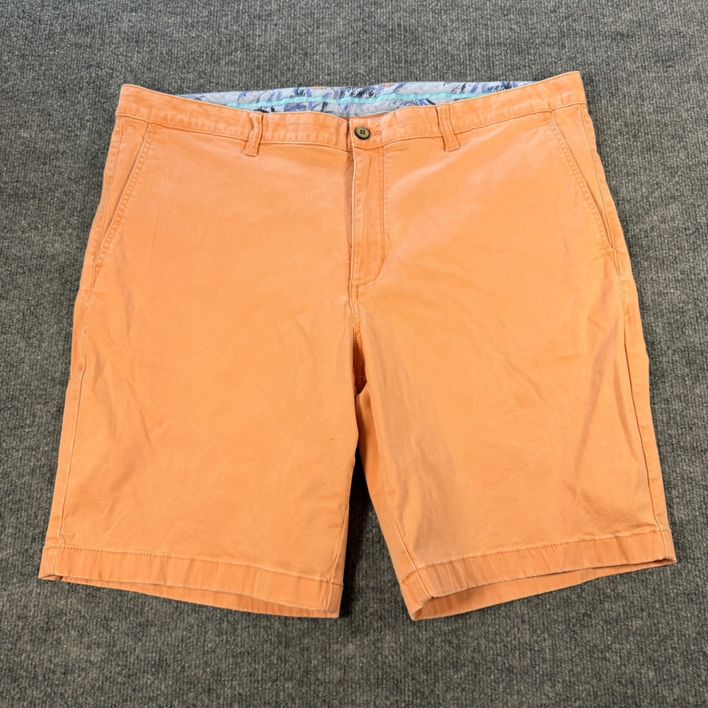 Tommy Bahama Boracay Chino Shorts Cotton Tencel Orange Size 38 Gorpcore